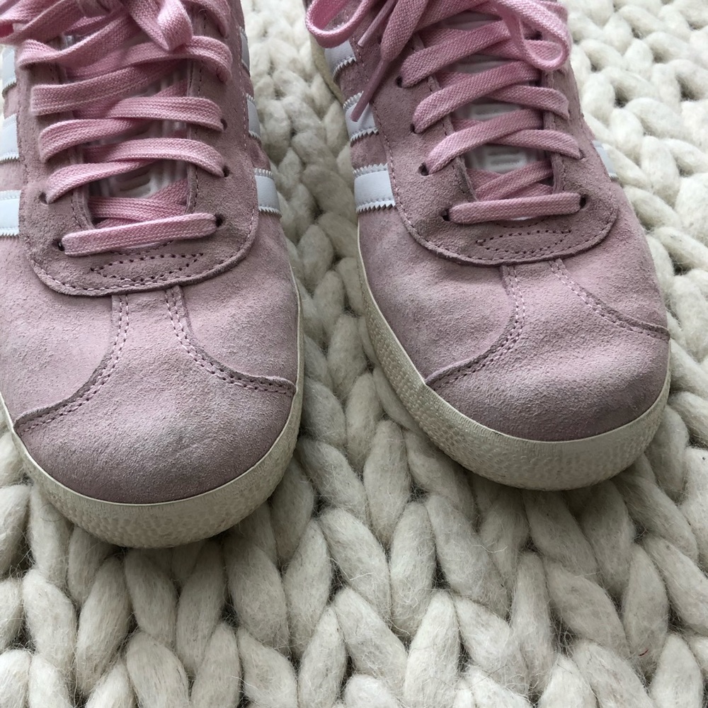 Adidas Gazelle Pink Blush Suede Sneakers - Picture 3 of 8